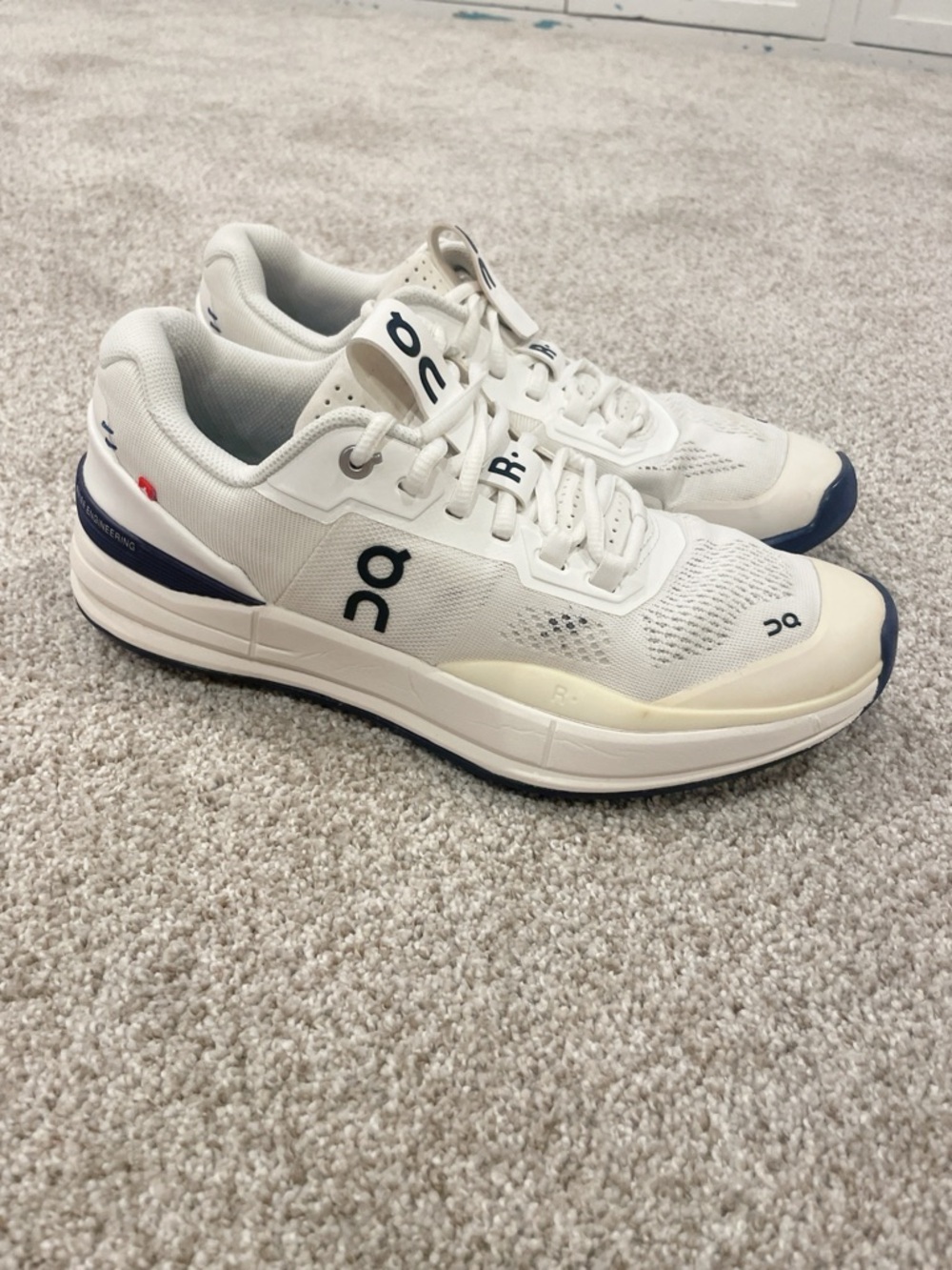ON Mens THE ROGER Pro Tennis Shoes White Indigo men’s size 7.5 Women’s size 9.5 - Picture 4 of 8